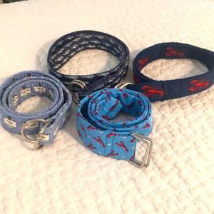 Vineyard vines Bird Dog Bay & A Tierney belts youth small & medium